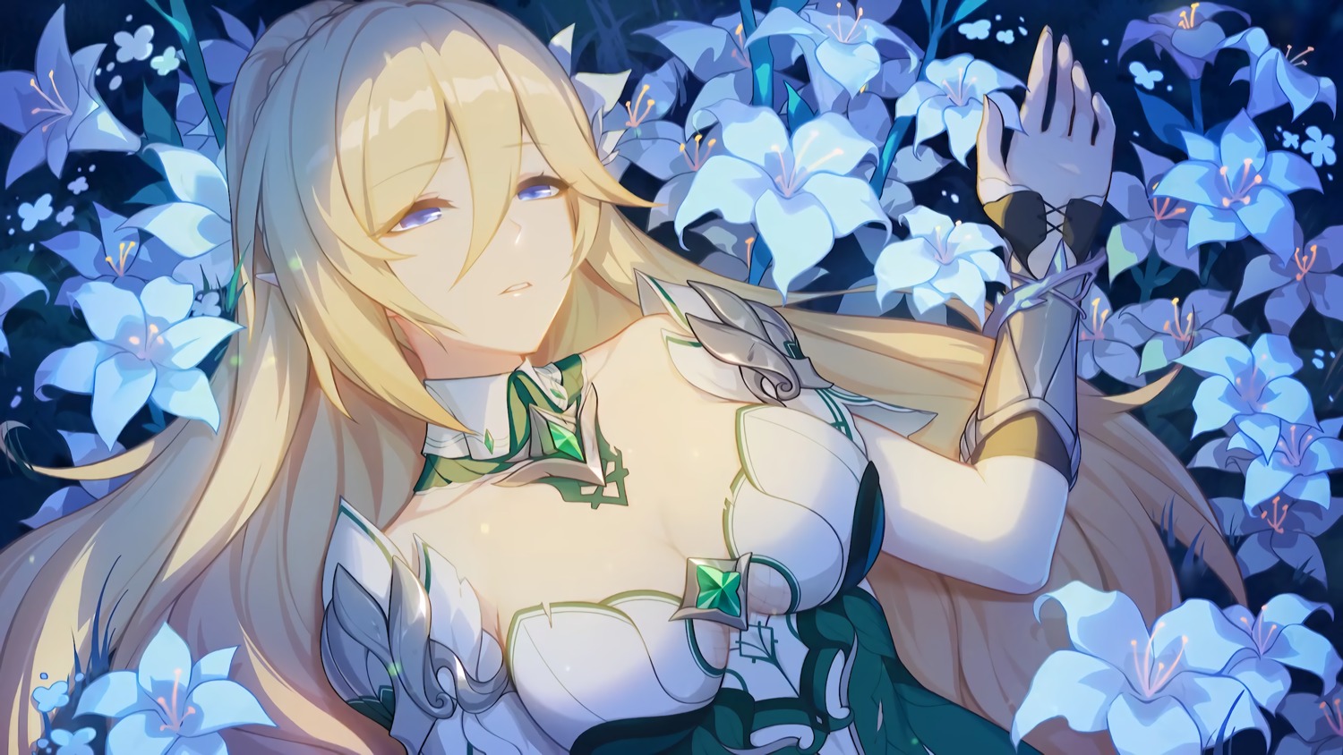 1065587906, benghuai_xueyuan, bianka_durandal_ataegina, cleavage, dress, honkai_impact, wallpaper