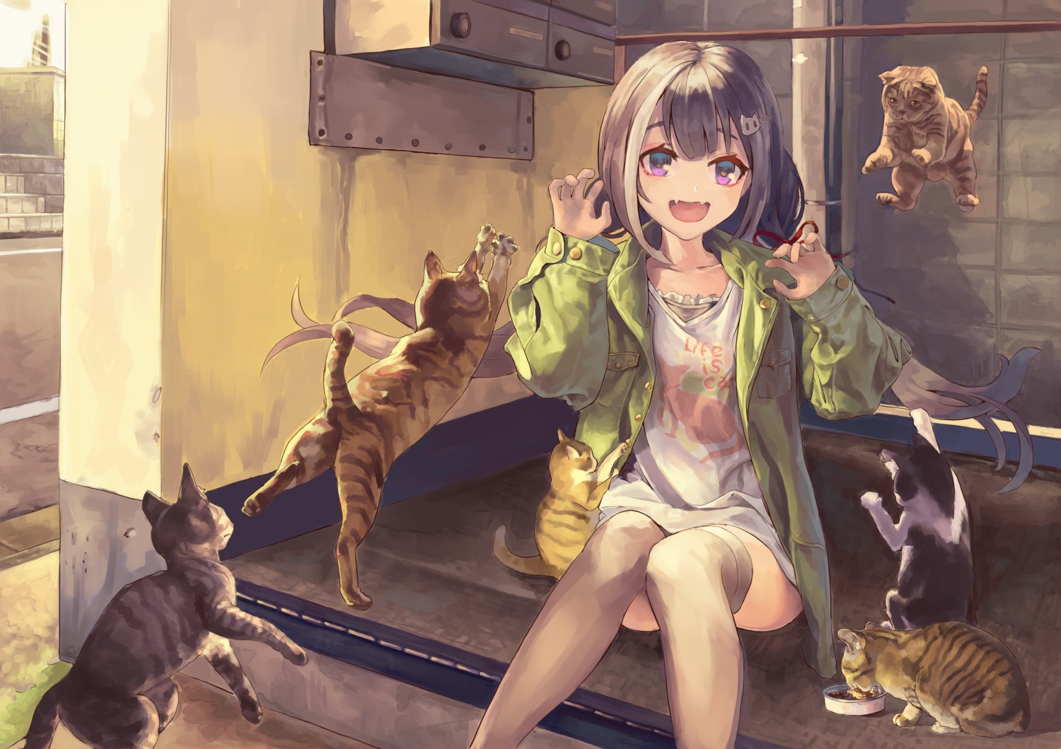 karyl_(princess_connect), maronmokaet, neko, princess_connect!, princess_connect!_re:dive, thighhighs