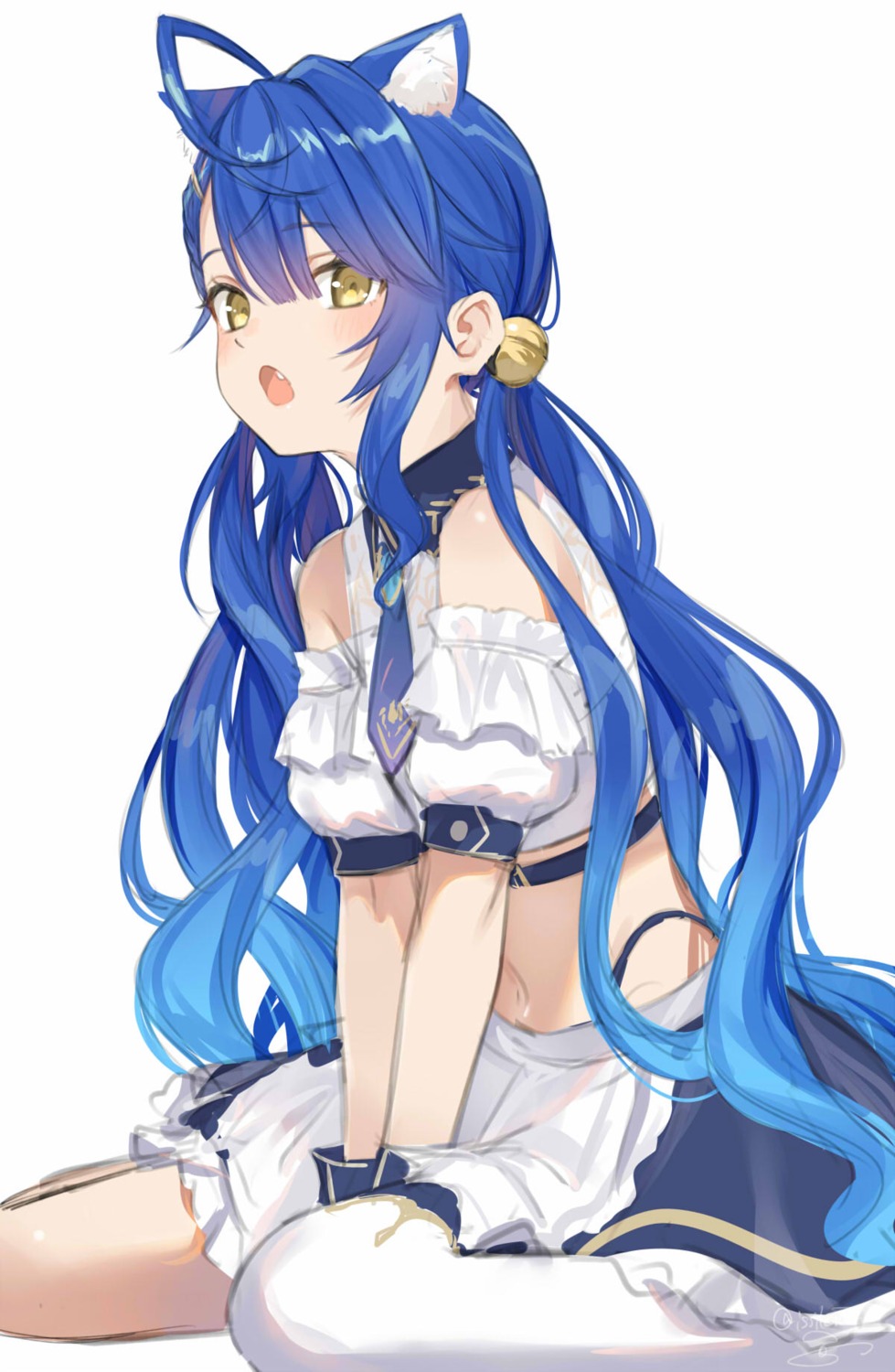 amamiya_kokoro, animal_ears, cleavage, isshiki_(ffmania7), nijisanji, see_through, sketch
