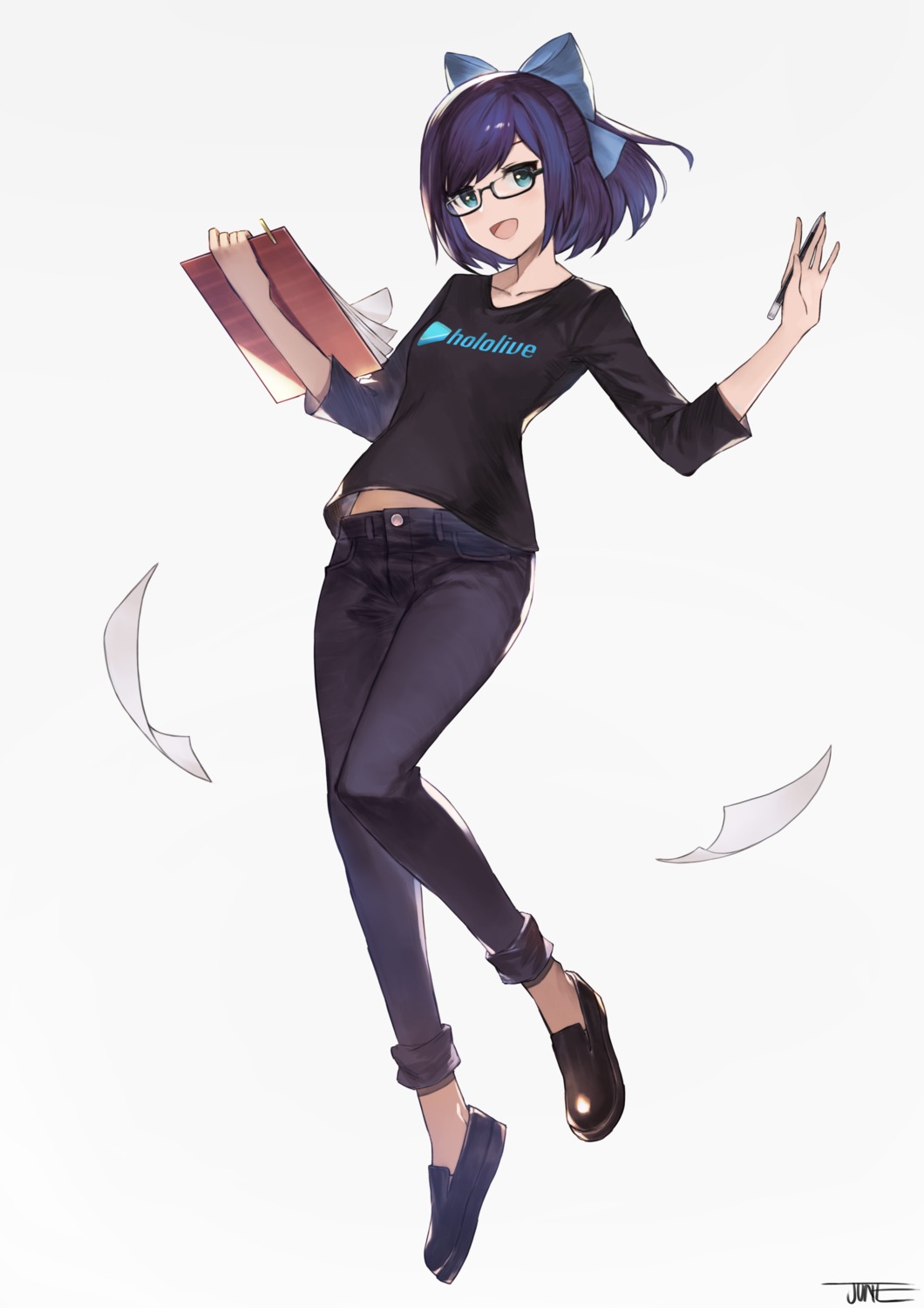 hololive, jun_wei, megane, yuujin_a_(hololive)