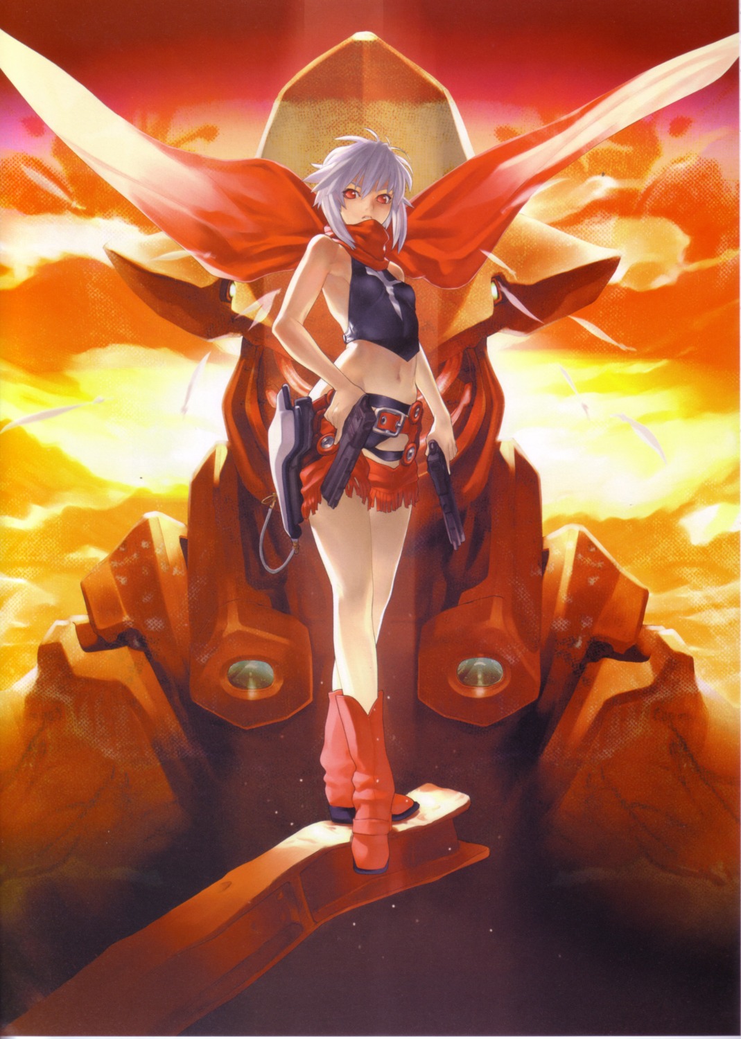 bakuretsu_tenshi, django, gun, hakua_ugetsu, jo