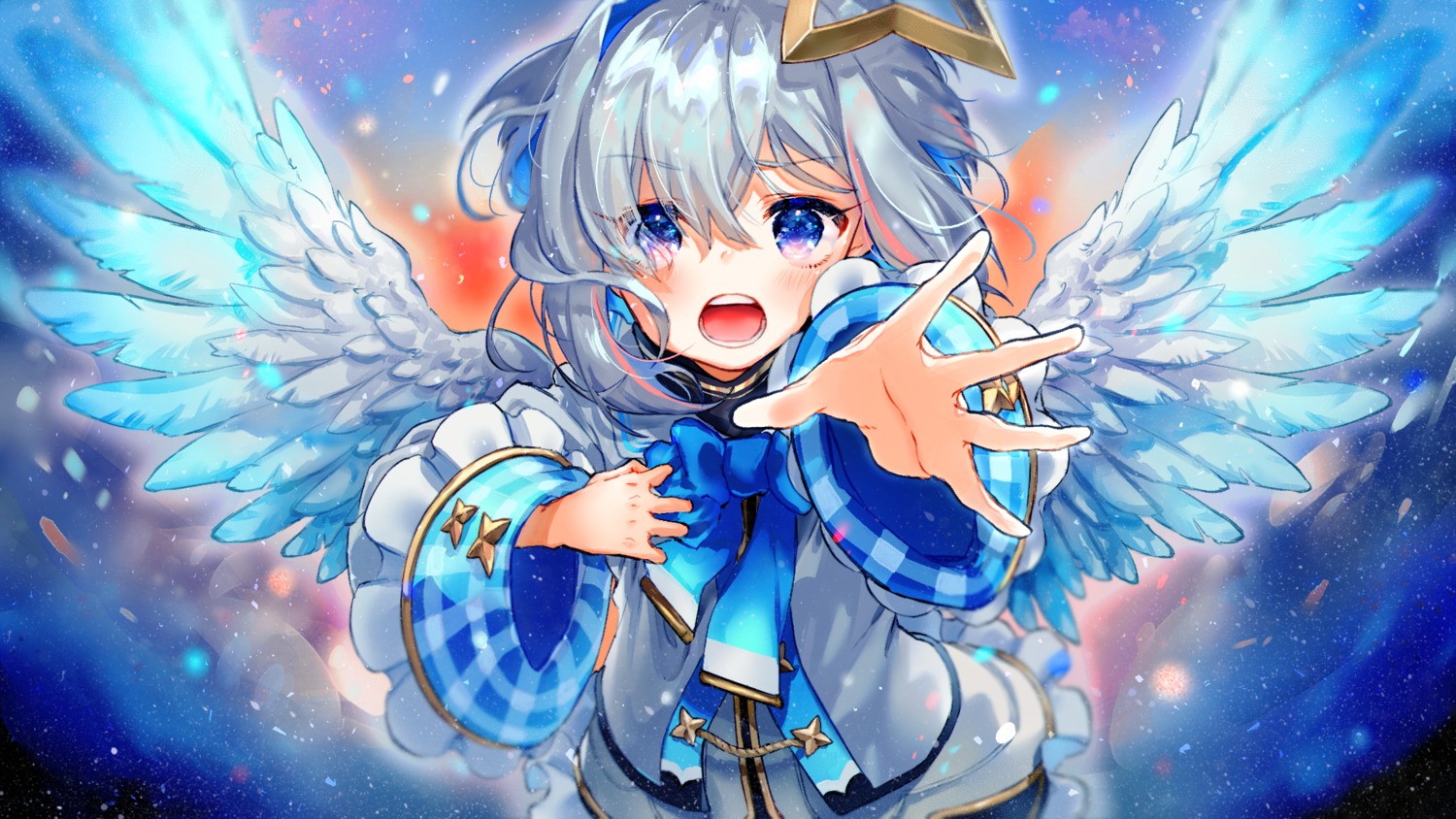 amane_kanata, angel, hololive, seifuku, syukonbu, wallpaper, wings