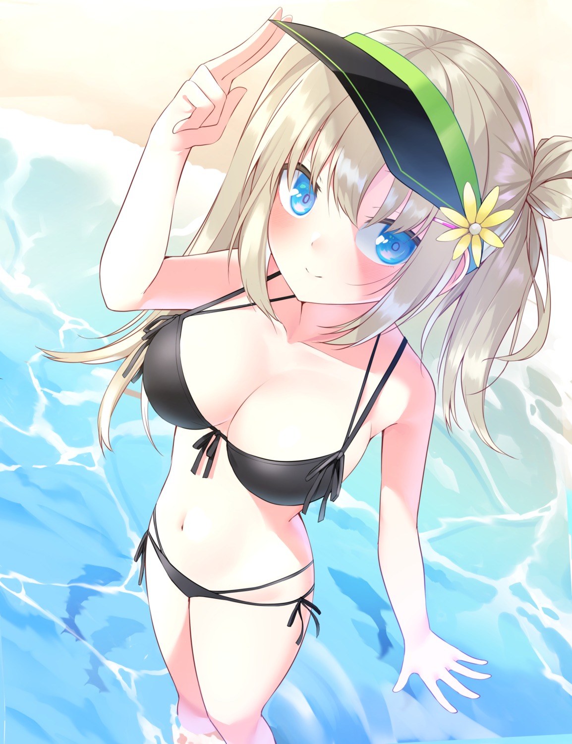 bikini, menbou_(menbow3v), swimsuits, wet