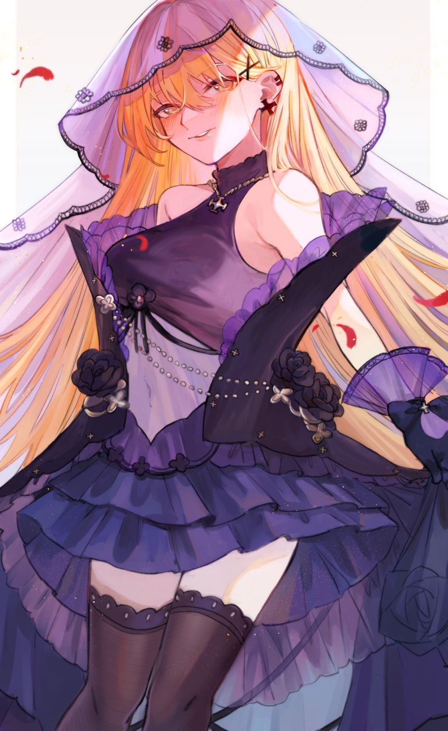 aaoshigatoutoi, azur_lane, cosplay, girls_frontline, ppk_(girls_frontline), skirt_lift, thighhighs, z23_(azur_lane)