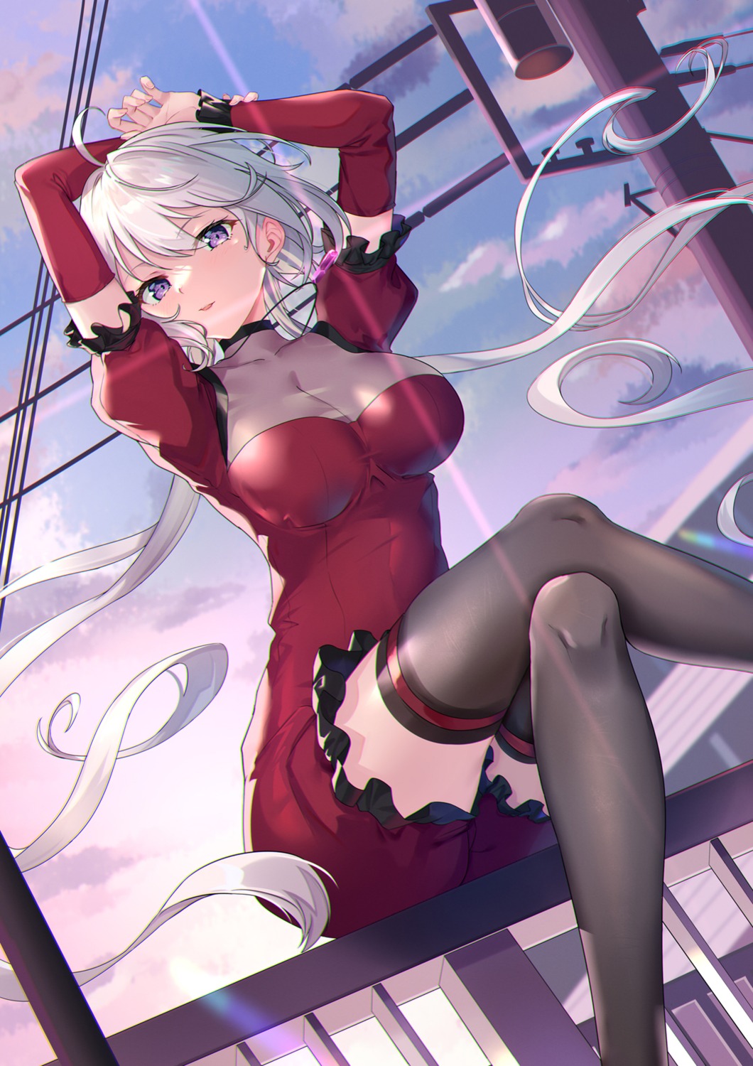 see_through, senki_zesshou_symphogear, thighhighs, yongheng_zhi_wu, yukine_chris