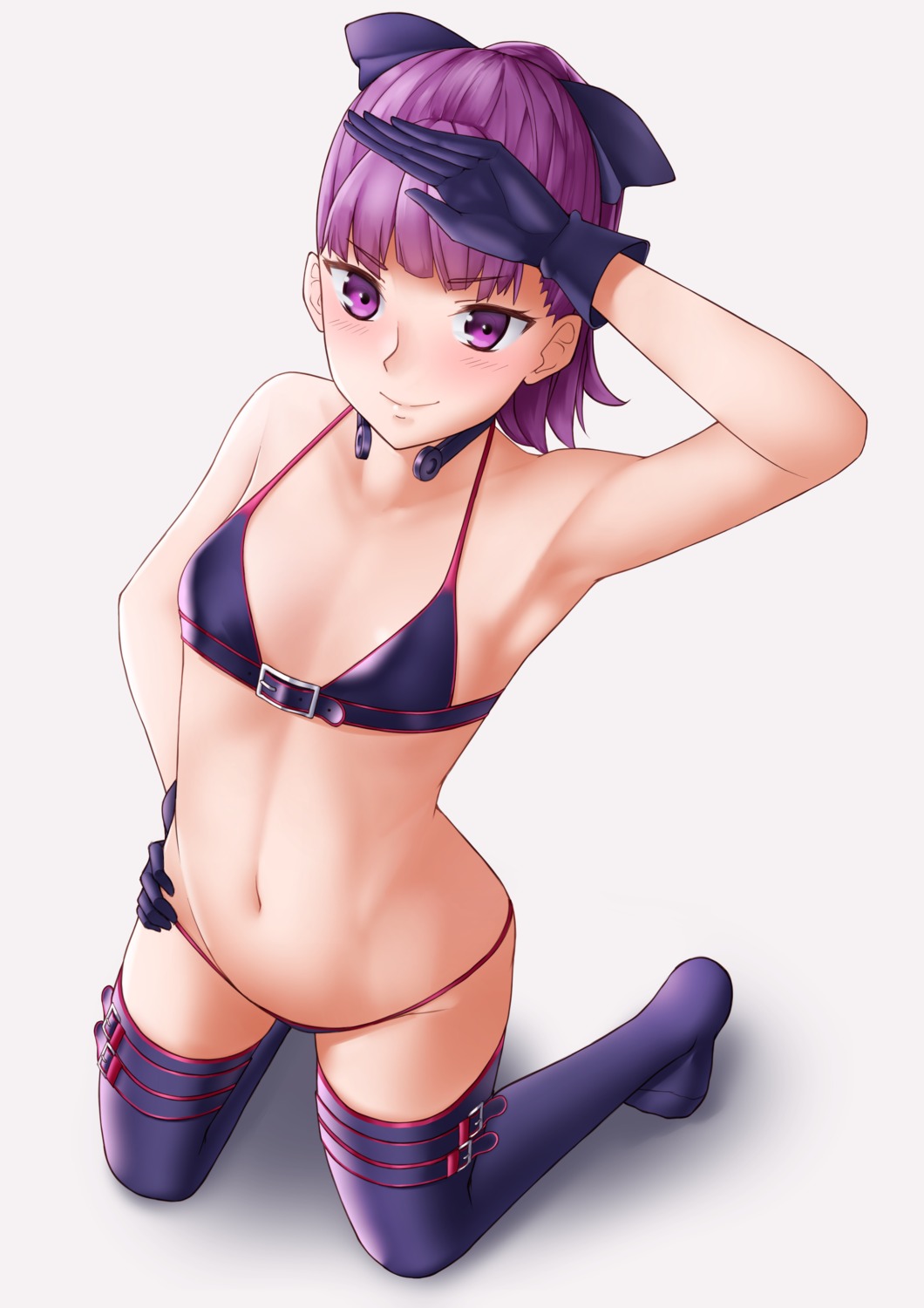 bikini, fate/grand_order, garter, helena_blavatsky_(fate), sarhce, swimsuits, thighhighs