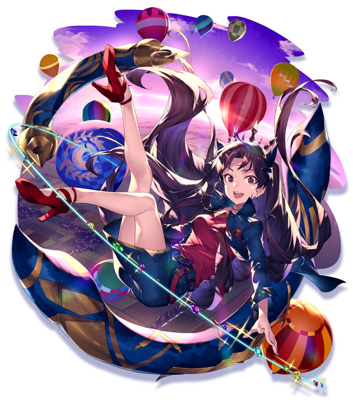 essual_(layer_world), fate/grand_order, heels, ishtar_(fate), skirt_lift