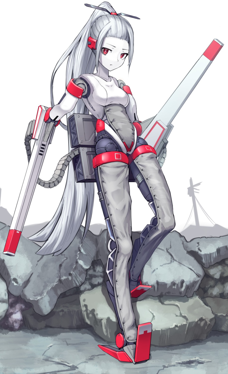 hispol_(04-uma-alpha), mecha_musume, weapon