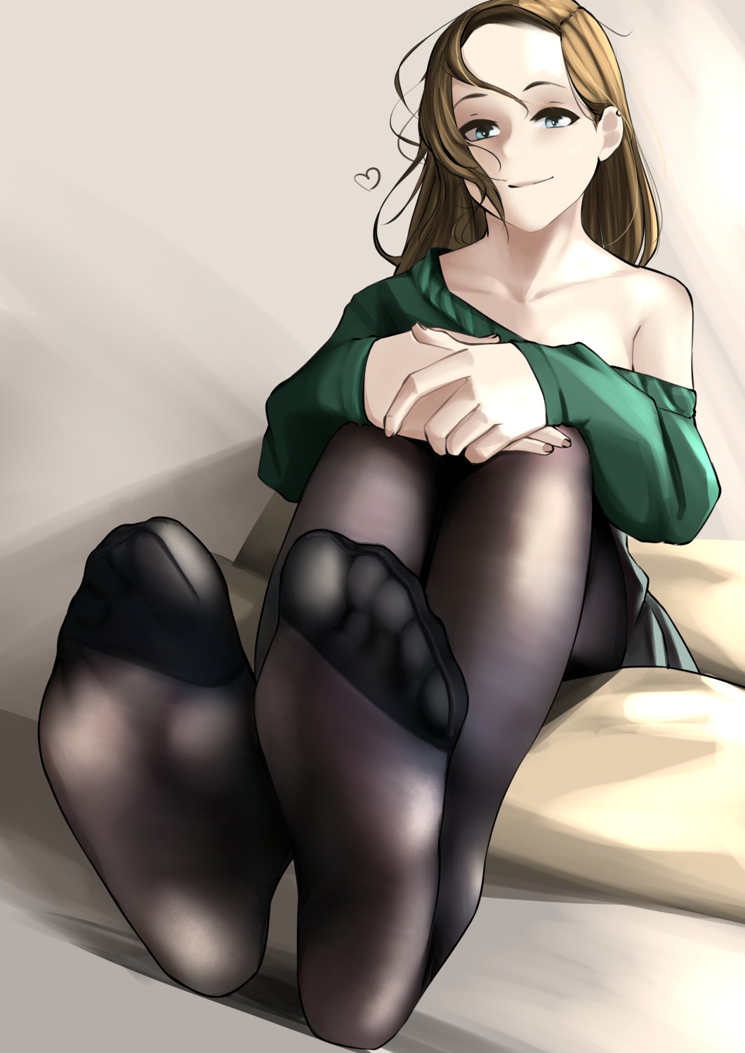 feet, no_bra, pantyhose, rain_prophet, skirt_lift