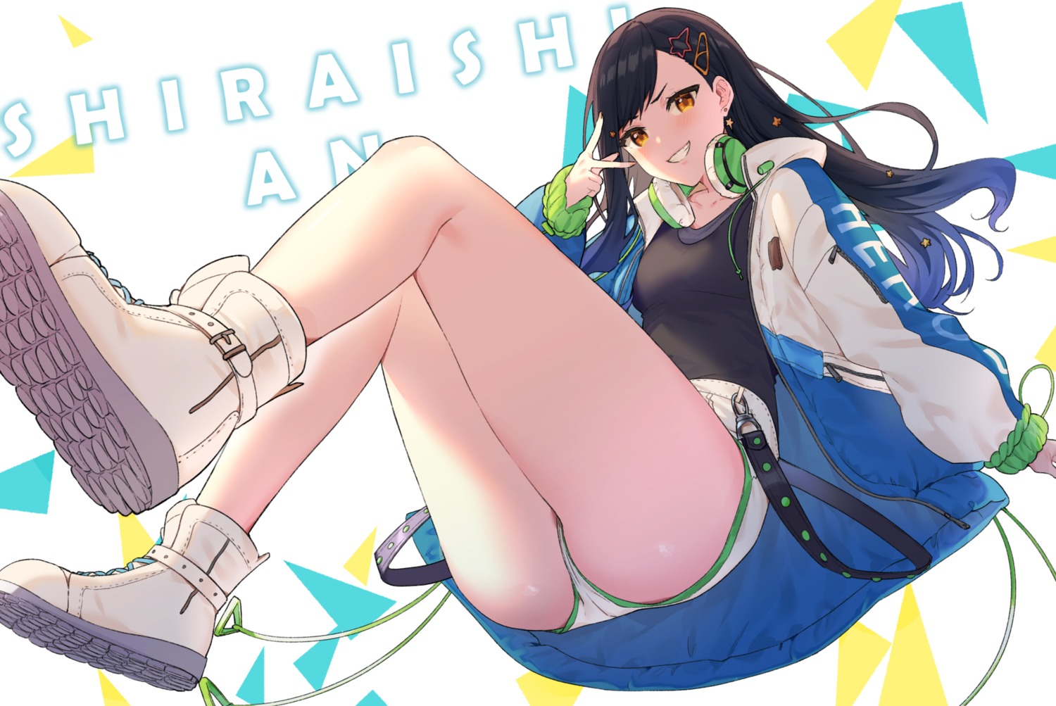 headphones, itohana, project_sekai, shiraishi_an