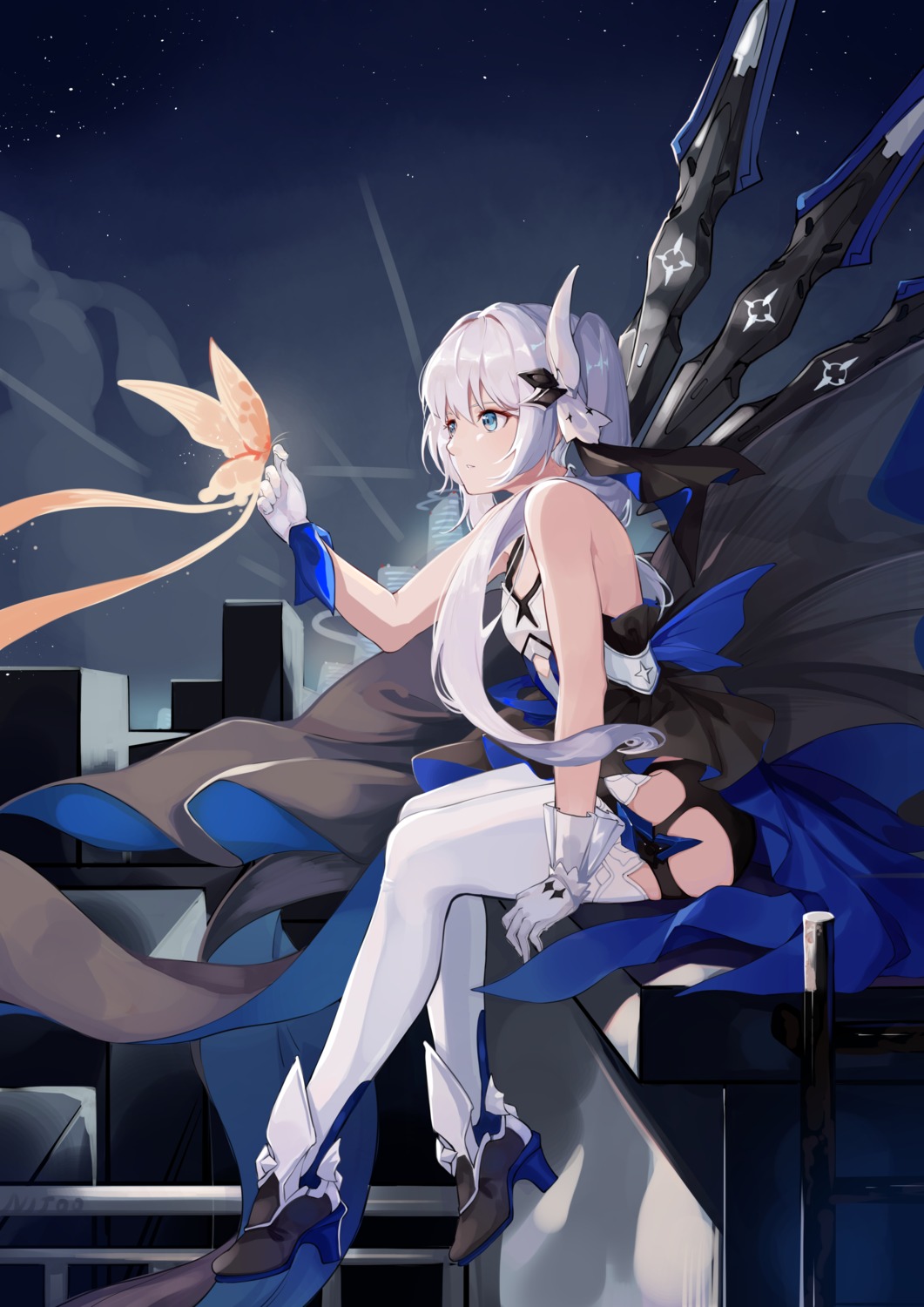 armor, benghuai_xueyuan, heels, honkai_impact, horns, shijiuqaq, theresa_apocalypse, thighhighs