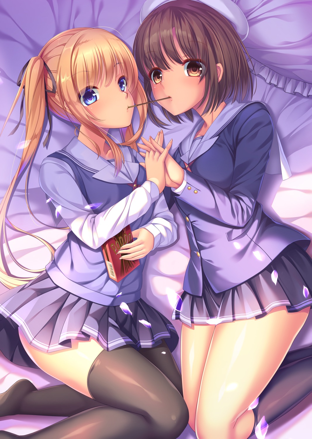 katou_megumi, saenai_heroine_no_sodatekata, sawamura_spencer_eriri, seifuku, skirt_lift, sweater, thighhighs, umitonakai