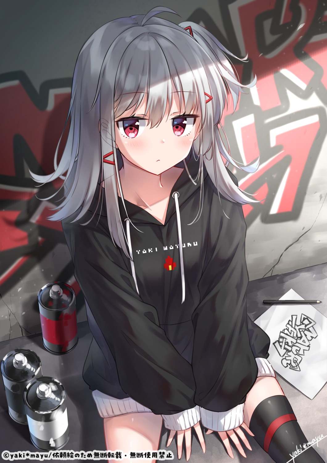 garter, thighhighs, yaki_mayu