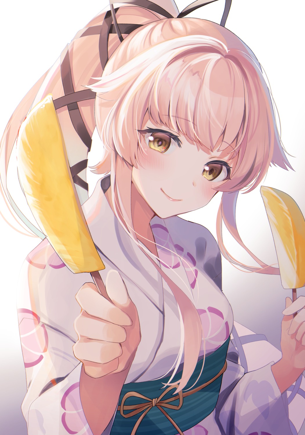 kantai_collection, yukata, yunamaro, yura_(kancolle)