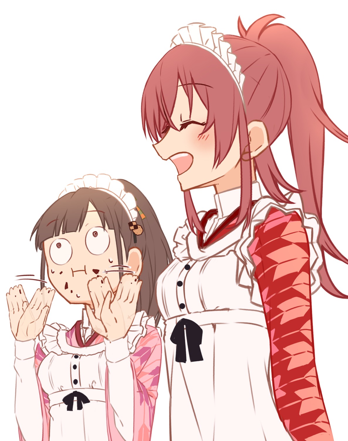 komiya_kaho, maid, sonoda_chiyoko, takamiya_nao, the_idolm@ster, the_idolm@ster_shiny_colors, wa_maid