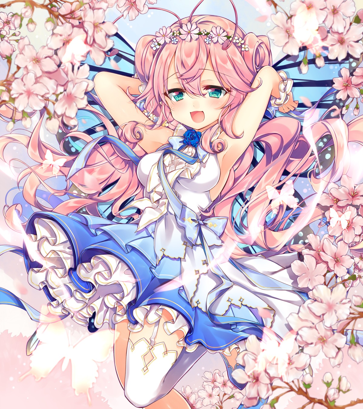 leeannpippisum, skirt_lift, stockings, thighhighs, wings