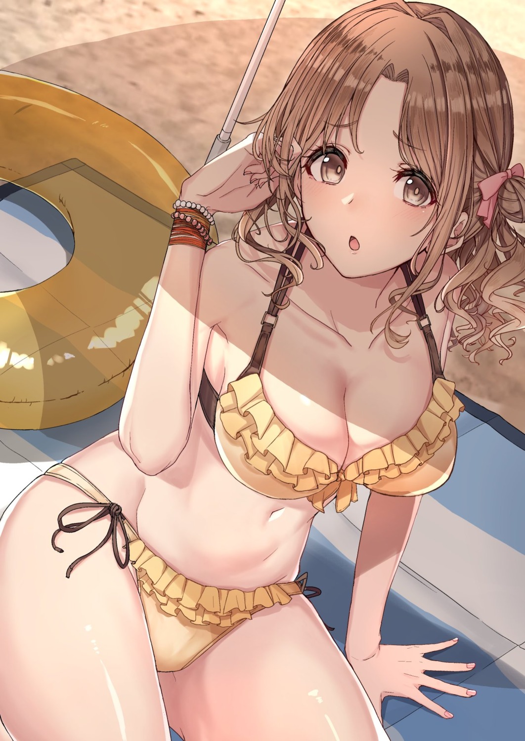 bikini, cleavage, cure_slum, ichikawa_hinana, swimsuits, the_idolm@ster, the_idolm@ster_shiny_colors