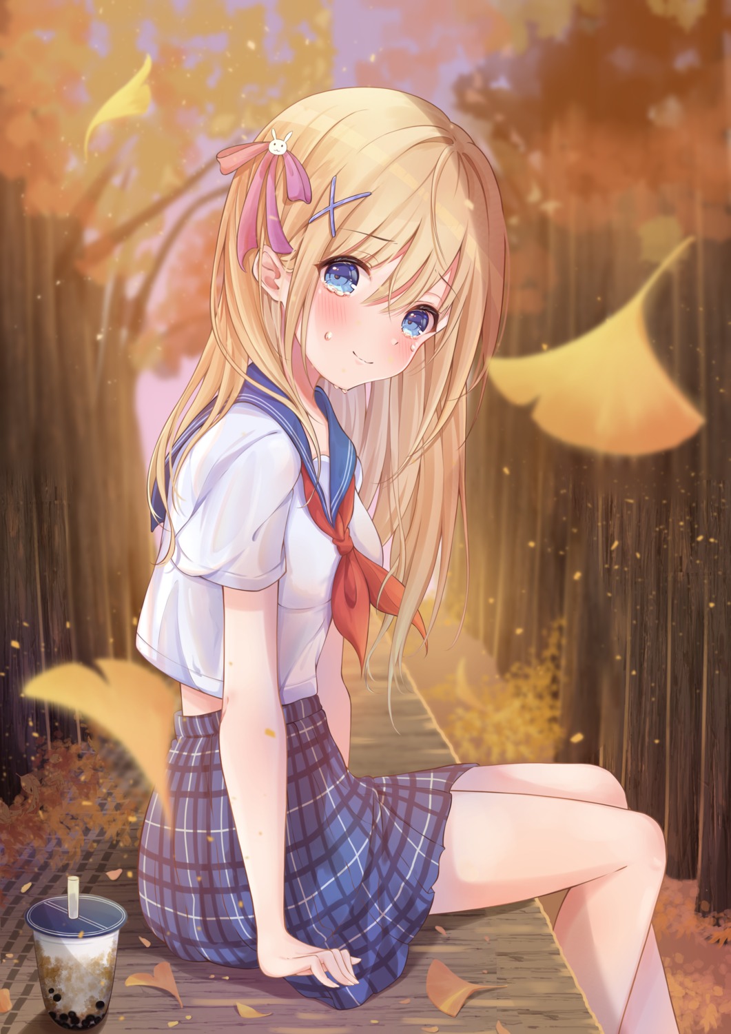 nayuuchan, seifuku, skirt_lift