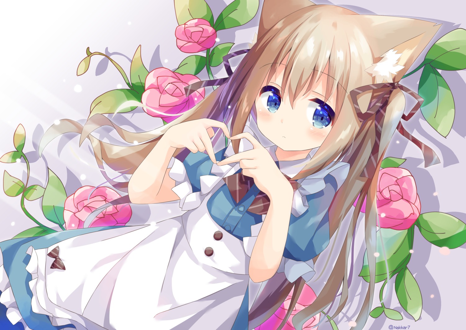 animal_ears, maid, nakkar, nekomimi