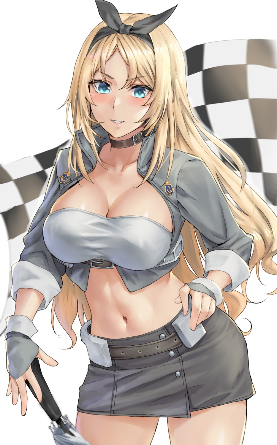 cleavage, kantai_collection, kokuzou, nelson_(kancolle), umbrella