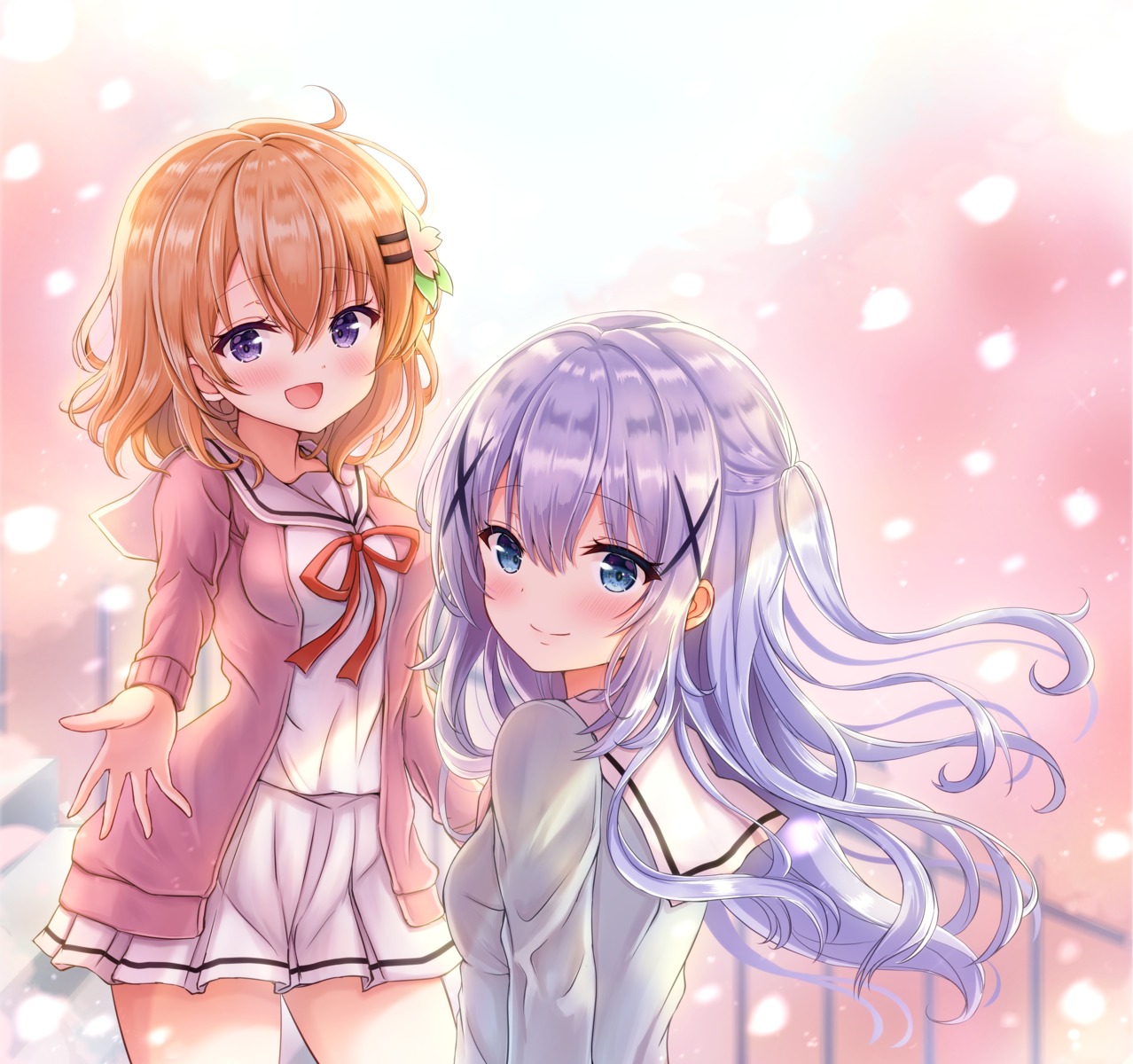 gochuumon_wa_usagi_desu_ka?, hoto_cocoa, kafuu_chino, sakuraume, seifuku, sweater