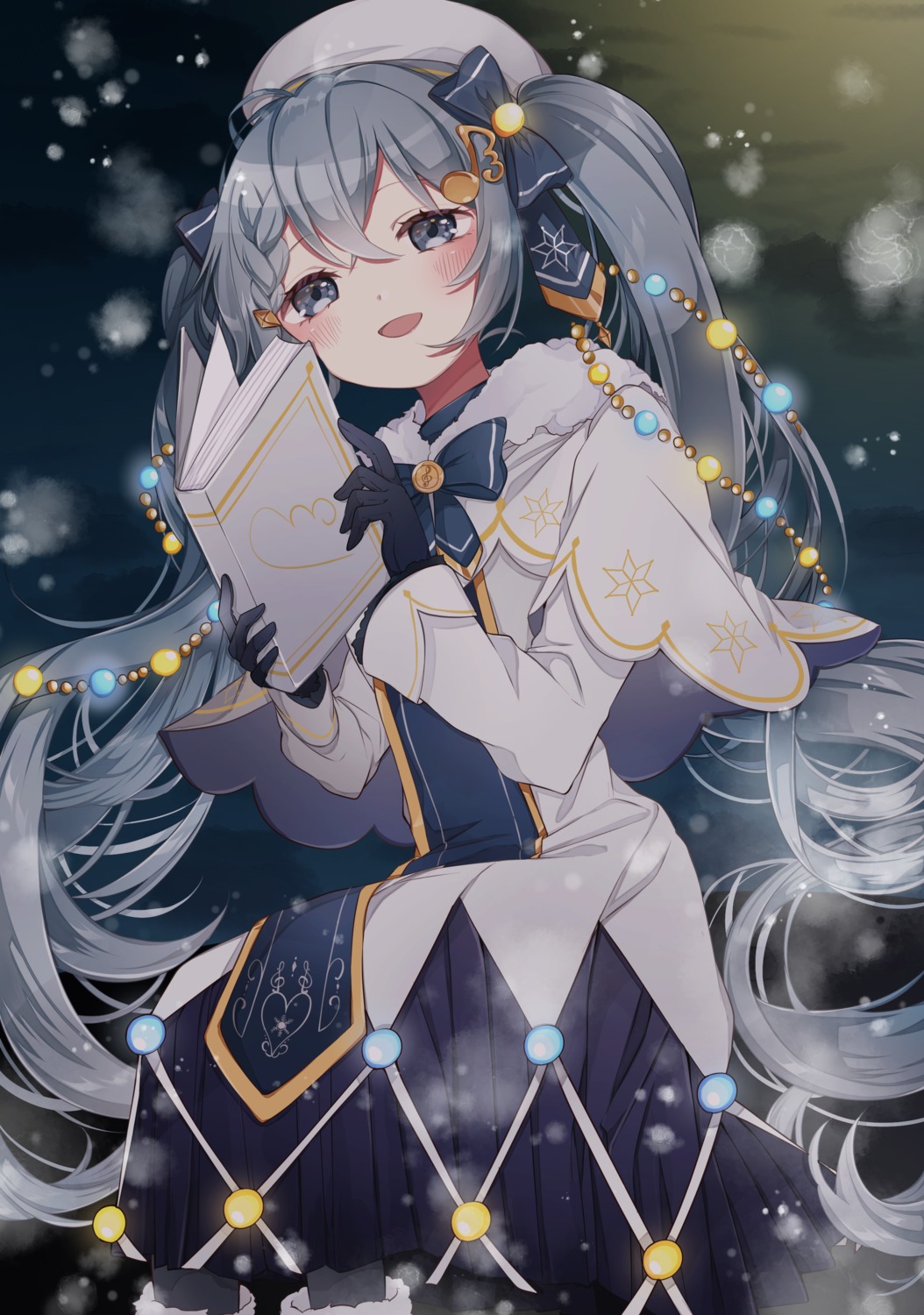 hatsune_miku, llatteowo, vocaloid, yuki_miku