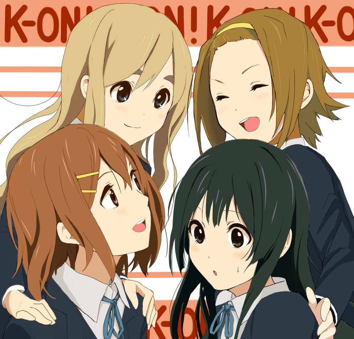 akiyama_mio, hirasawa_yui, k-on!, kotobuki_tsumugi, kurohachimitsu, seifuku, tainaka_ritsu
