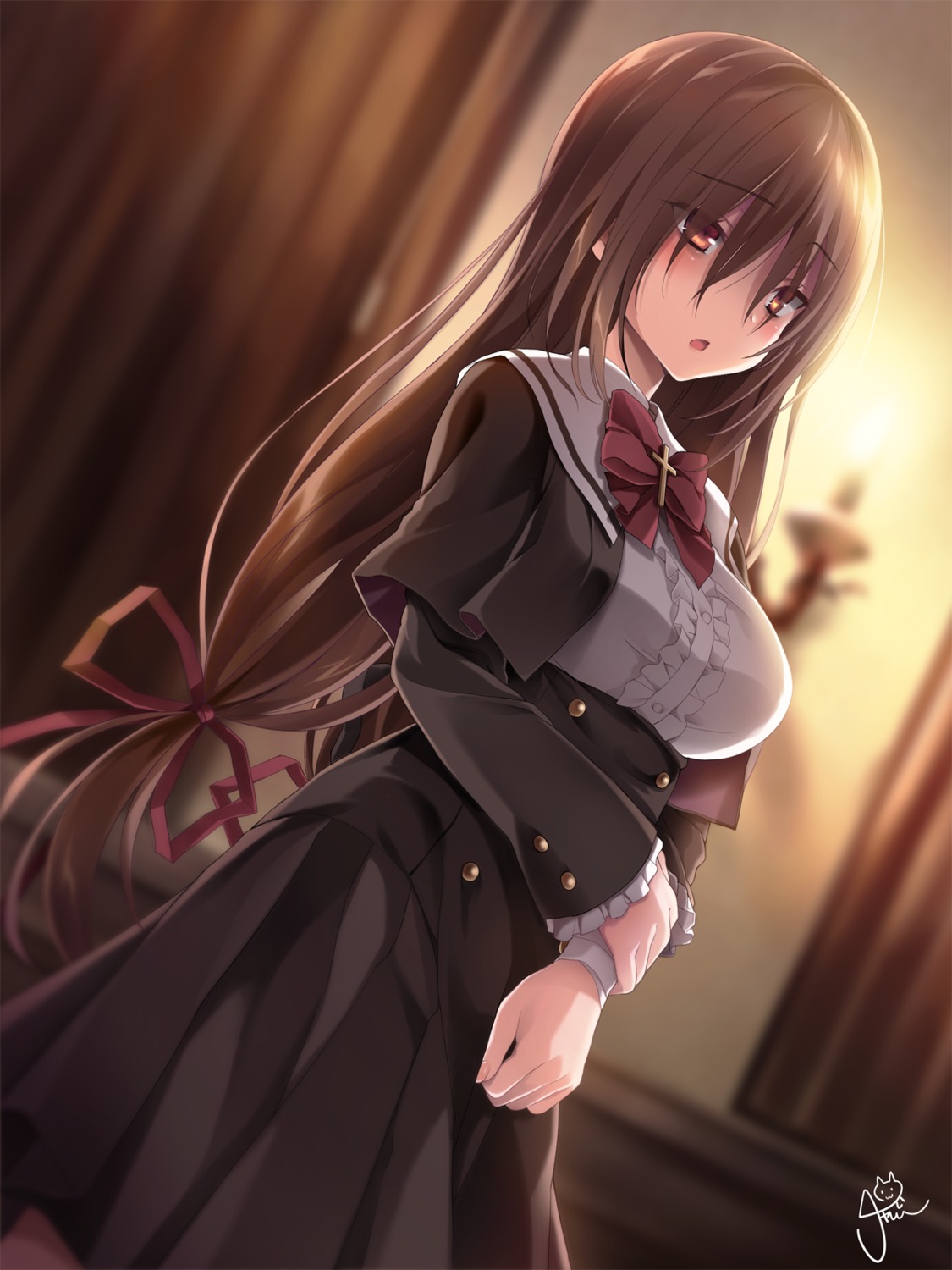 aoi_tori_(purple_software), chaamii, seifuku