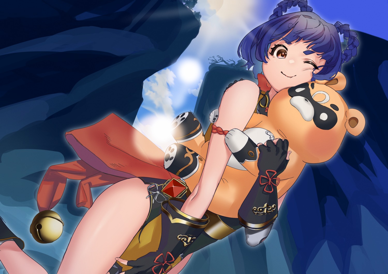 chinadress, genshin_impact, guoba, xiangling, zyaki