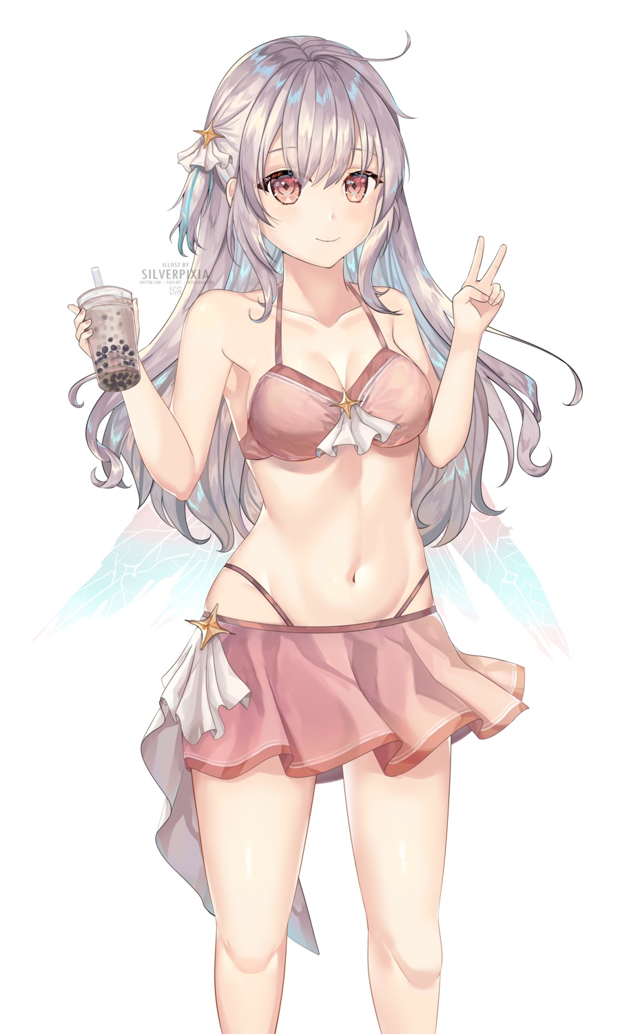 bikini, cleavage, silverpixia, swimsuits, wings