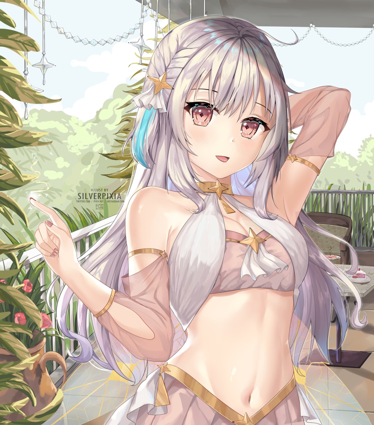 cleavage, silverpixia, wings