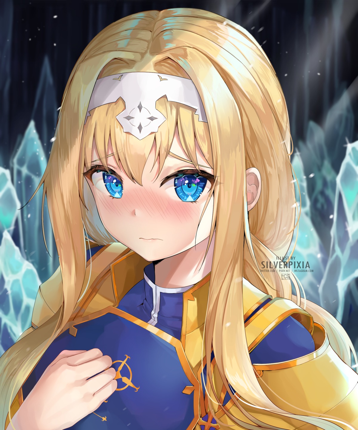 alice_zuberg, armor, silverpixia, sword_art_online, sword_art_online_alicization