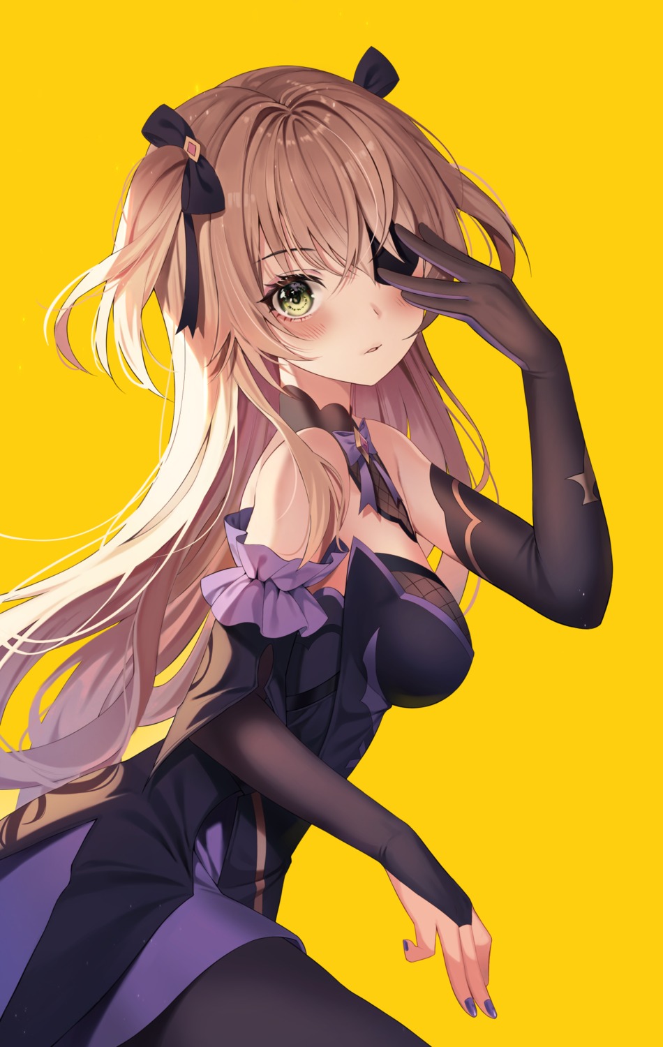 eyepatch, fischl, fishnets, genshin_impact, niji_(rudduf232)