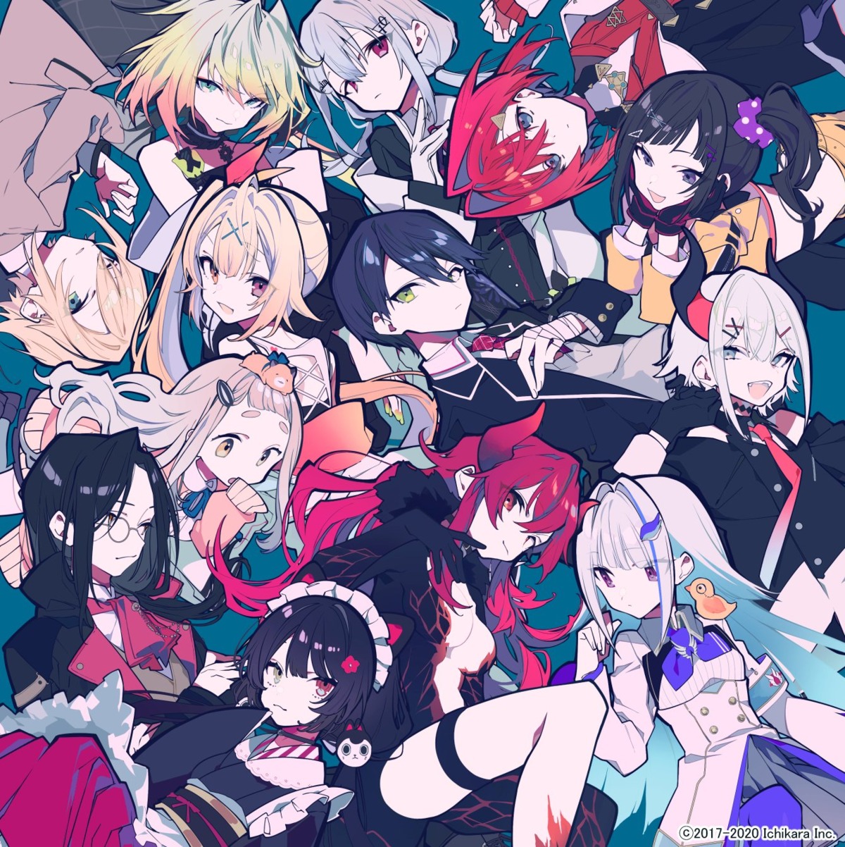 ange_katrina, animal_ears, dola_(nijisanji), garter, hakase_fuyuki, hayase_sou, heterochromia, horns, inui_toko, inumimi, kenmochi_touya, levi_elipha, lize_helesta, machita_chima, maid, megane, melissa_kinrenka, mochizuki_kei, nijisanji, nijisanji_seeds, seifuku, shellin_burgundy, uzuki_kou, wa_maid