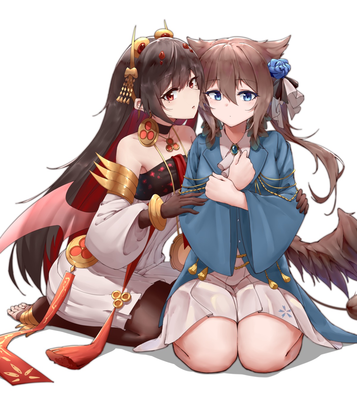 asian_clothes, kafeifeifeifeifeifei_jiemo_jun, lucia_(punishing:_gray_raven), punishing:_gray_raven, wings, yuri