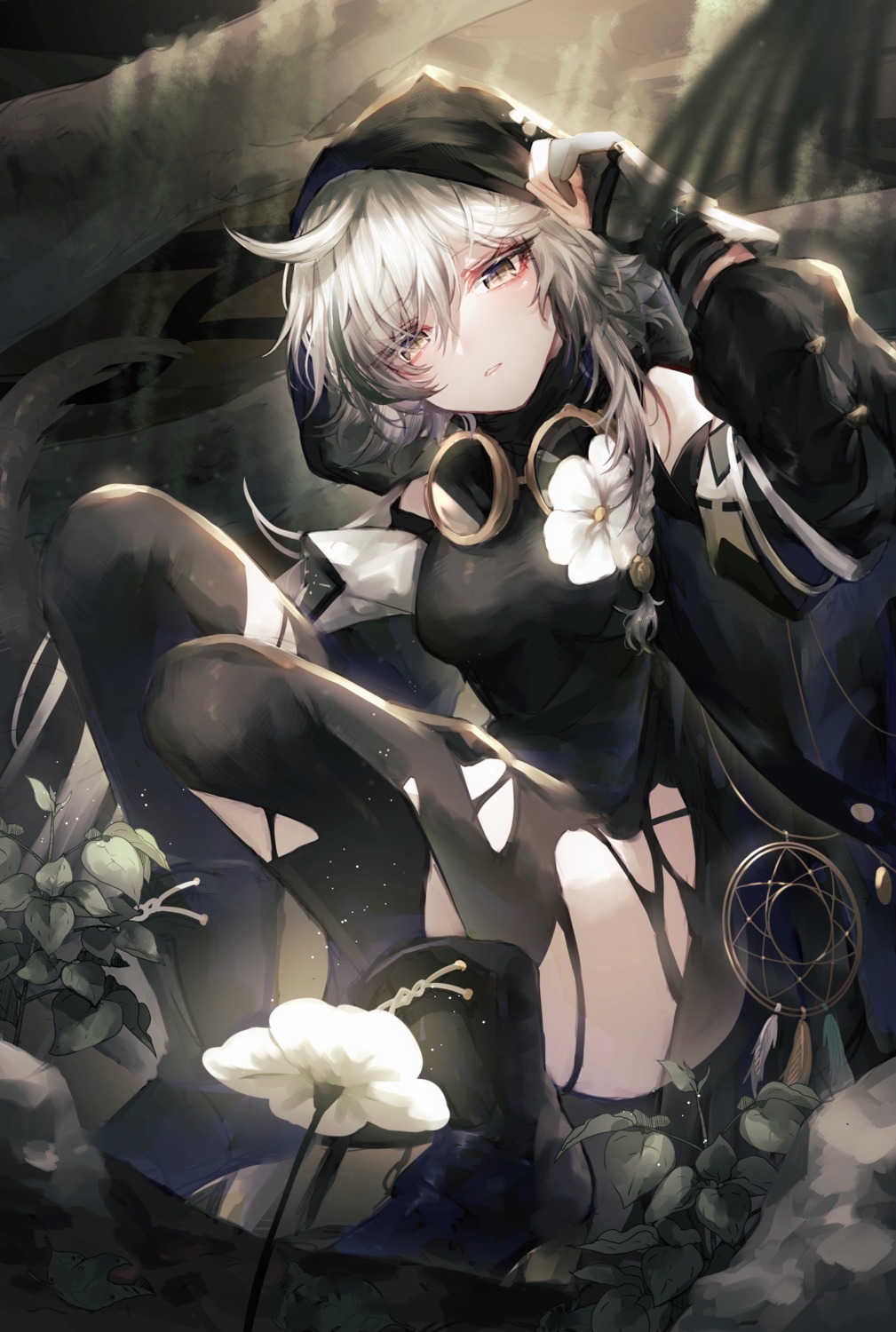 arknights, heels, takano_jiyuu, tomimi_(arknights), torn_clothes