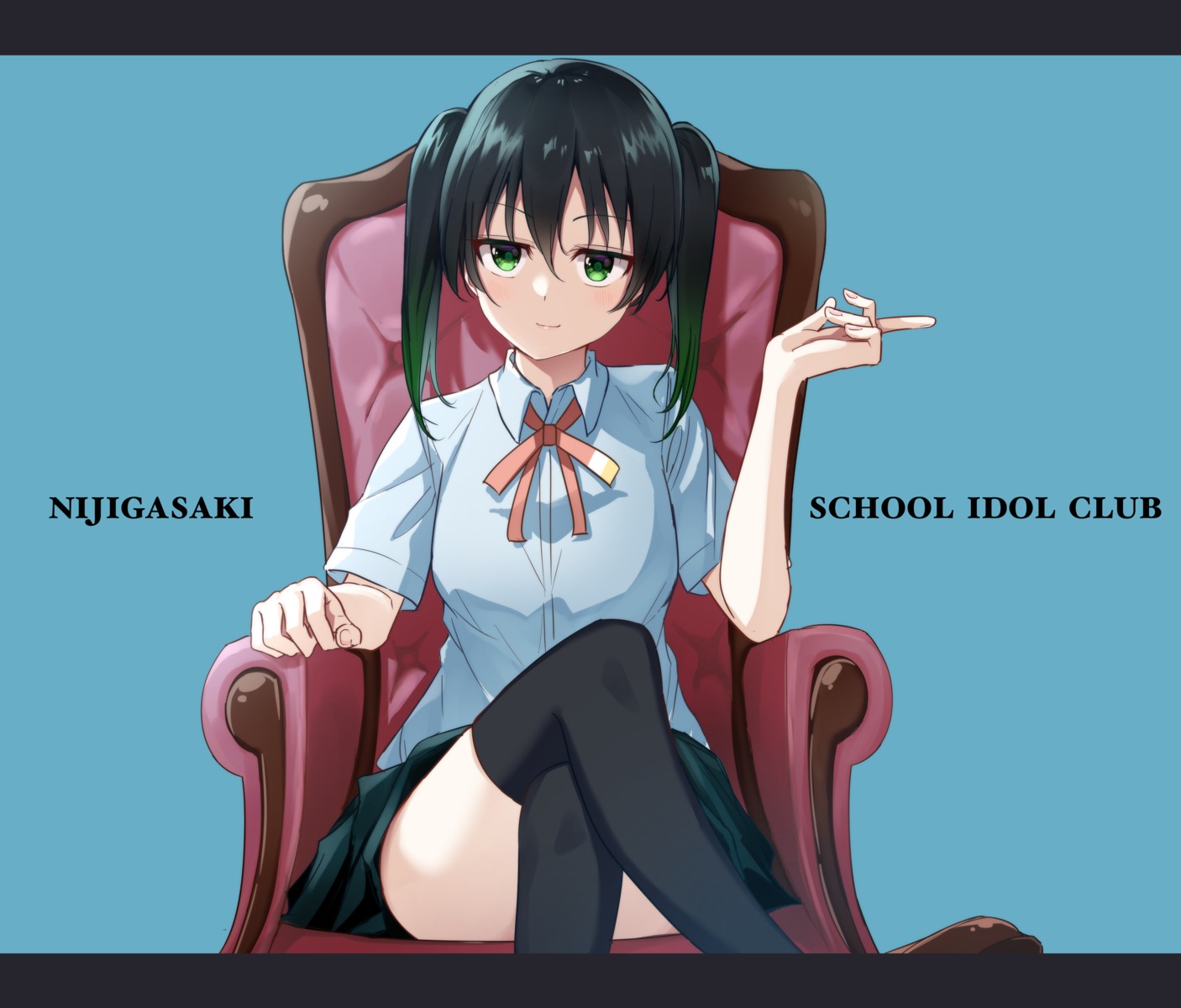 love_live!_(series), love_live!_nijigasaki_gakuen_school_idol_doukoukai, seifuku, skirt_lift, sonoko_neko, takasaki_yuu, thighhighs