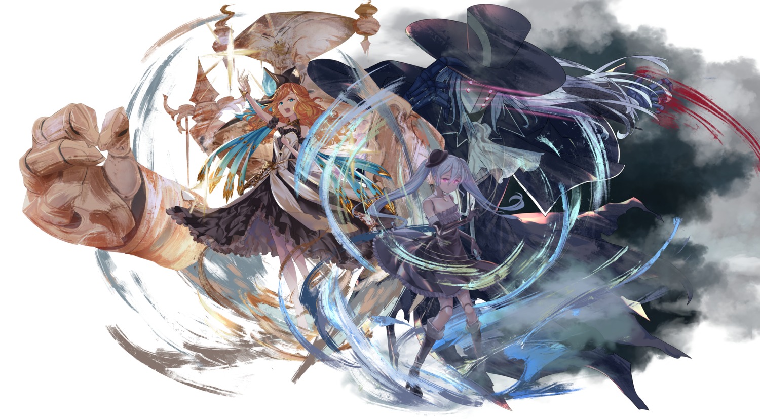 aritsuno, dress, granblue_fantasy, heels, skirt_lift
