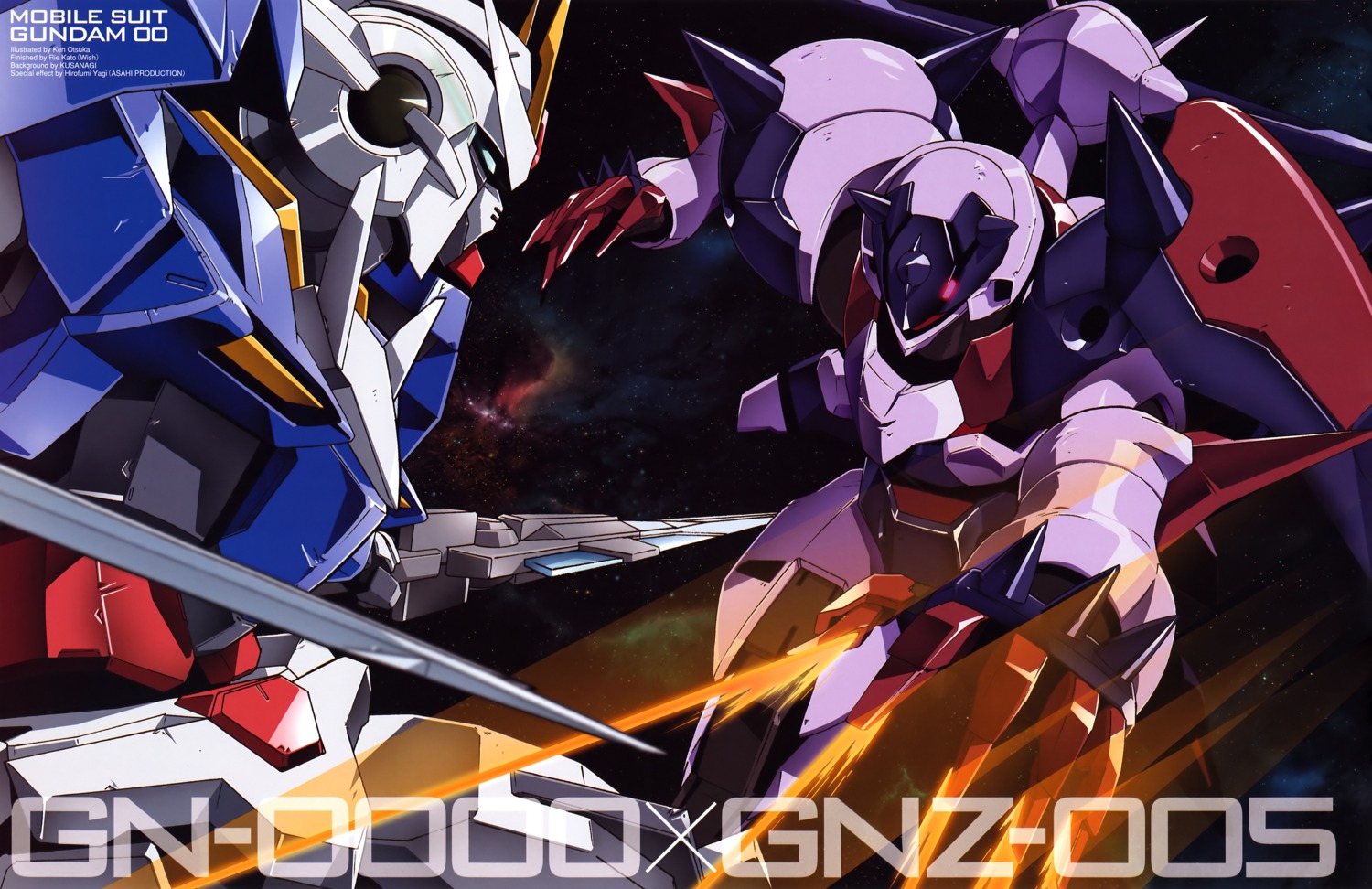 00_gundam, garazzo, gundam, gundam_00, mecha, ootsuka_ken, sword