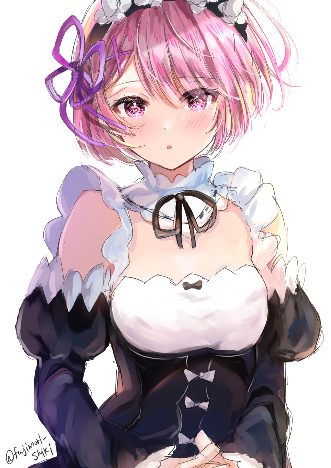 fujimori_shiki, maid, ram_(re_zero), re:zero_kara_hajimeru_isekai_seikatsu, sketch