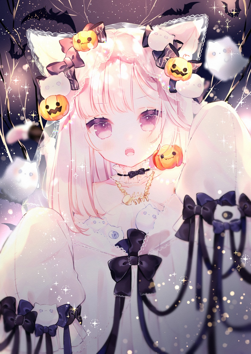 animal_ears, halloween, macomick, nekomimi