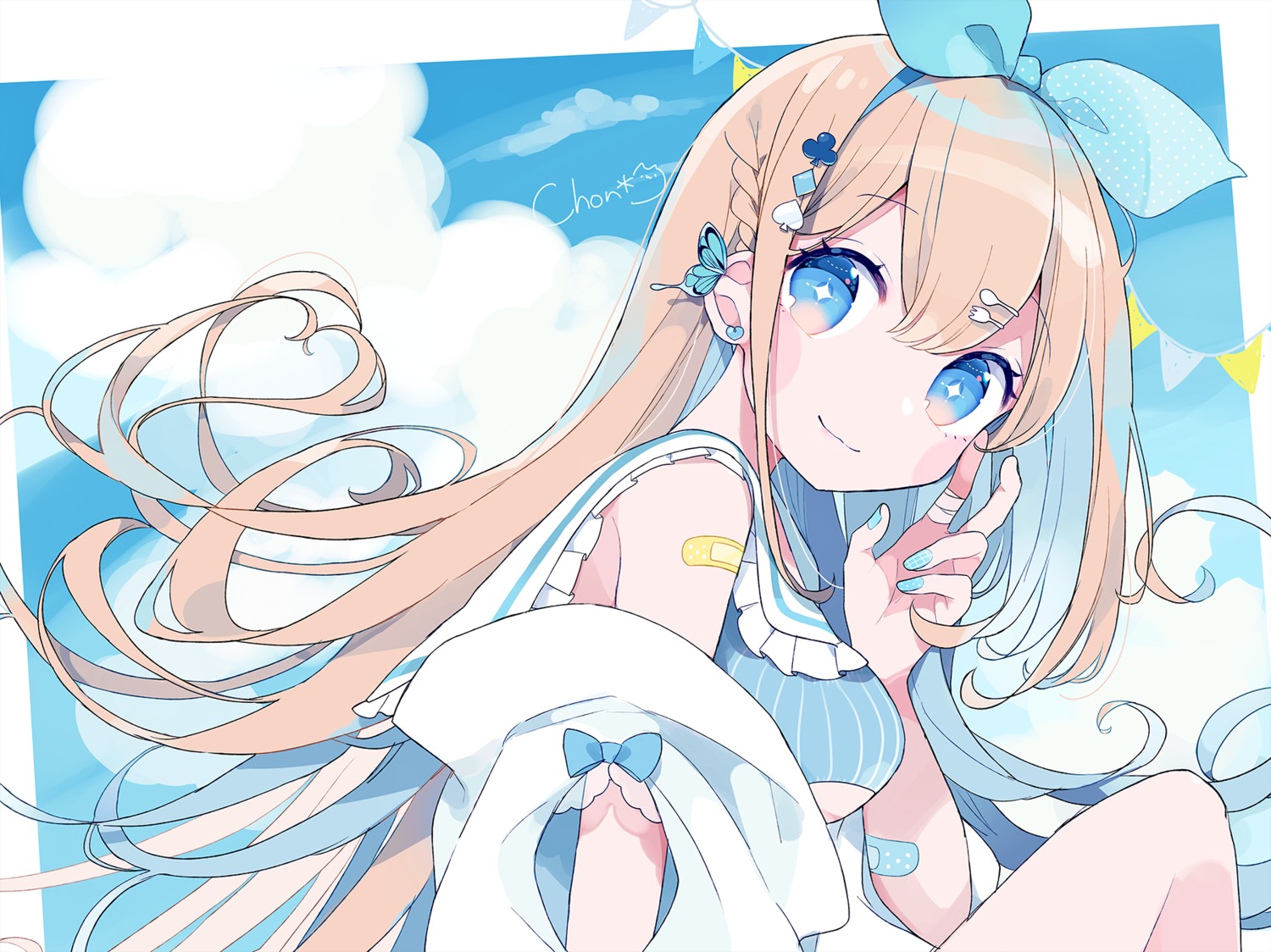 alice, alice_in_wonderland, bandages, bandaid, chon