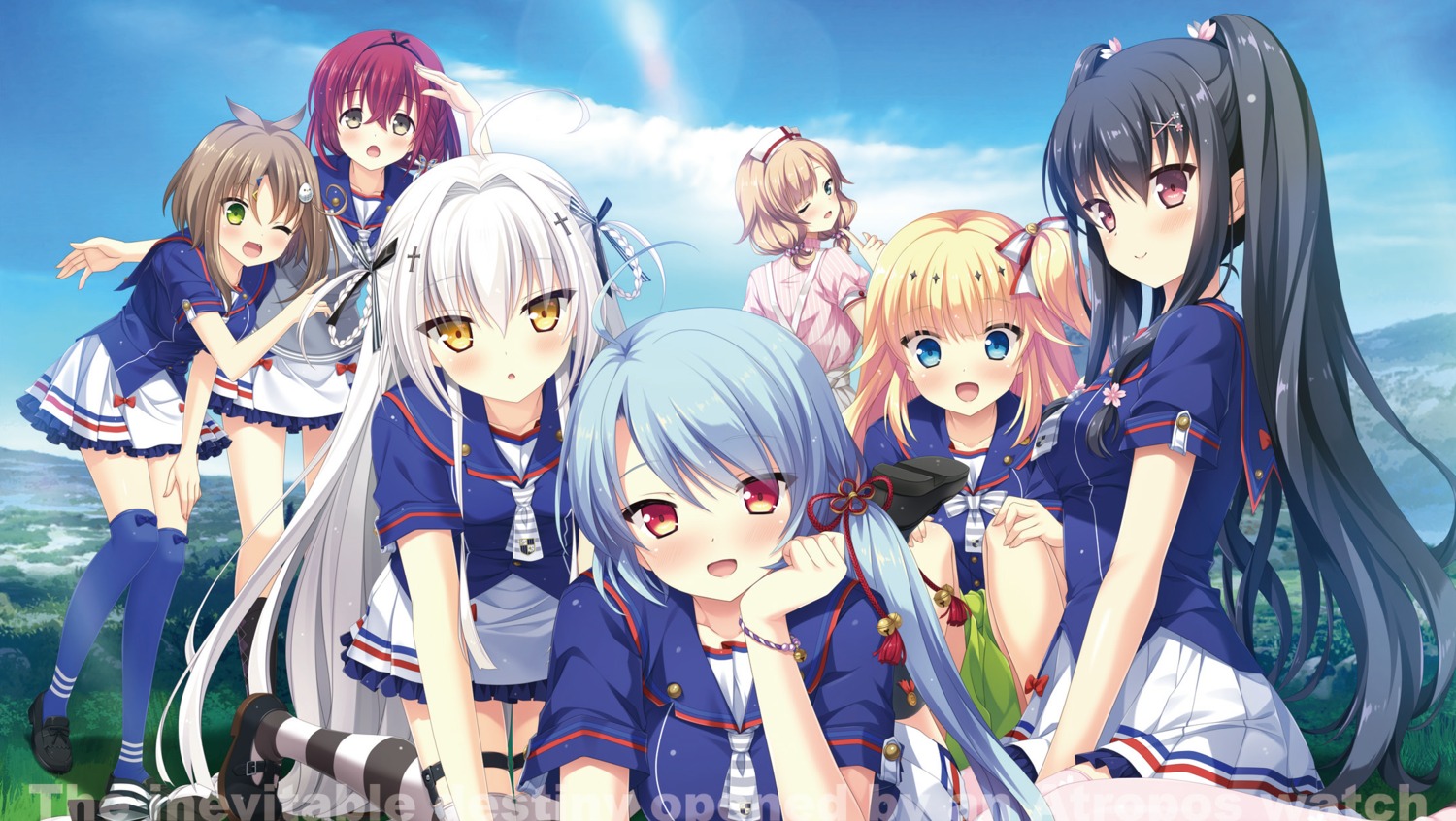 abe_kurumi, deatte_5-fun_wa_ore_no_mono!_jikan_teishi_to_atropos, digital_version, hiiragi_hakua, hulotte, ikegami_akane, kurebayashi_kanon, kurose_sakura