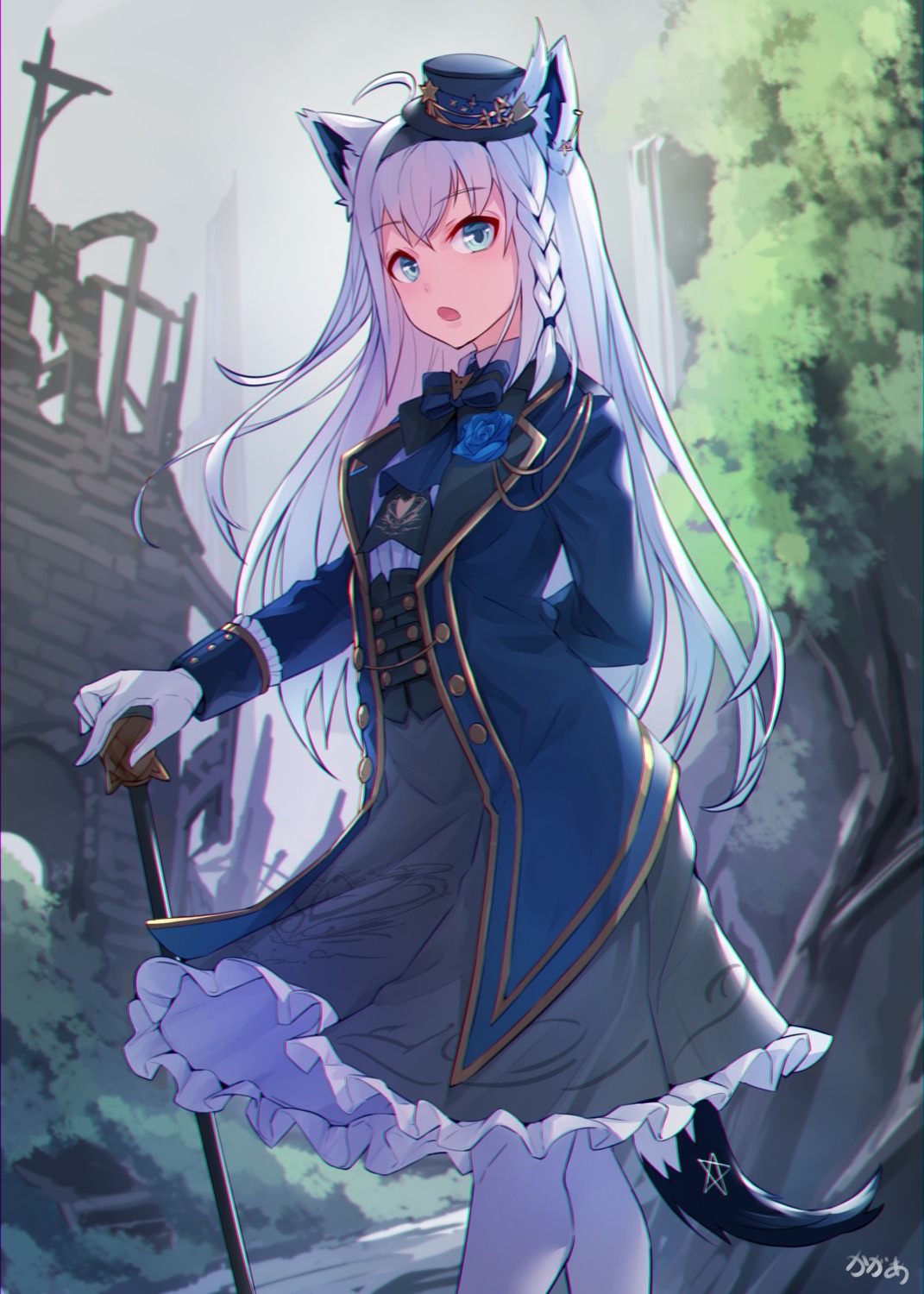 animal_ears, arpeggio_kaga, tail