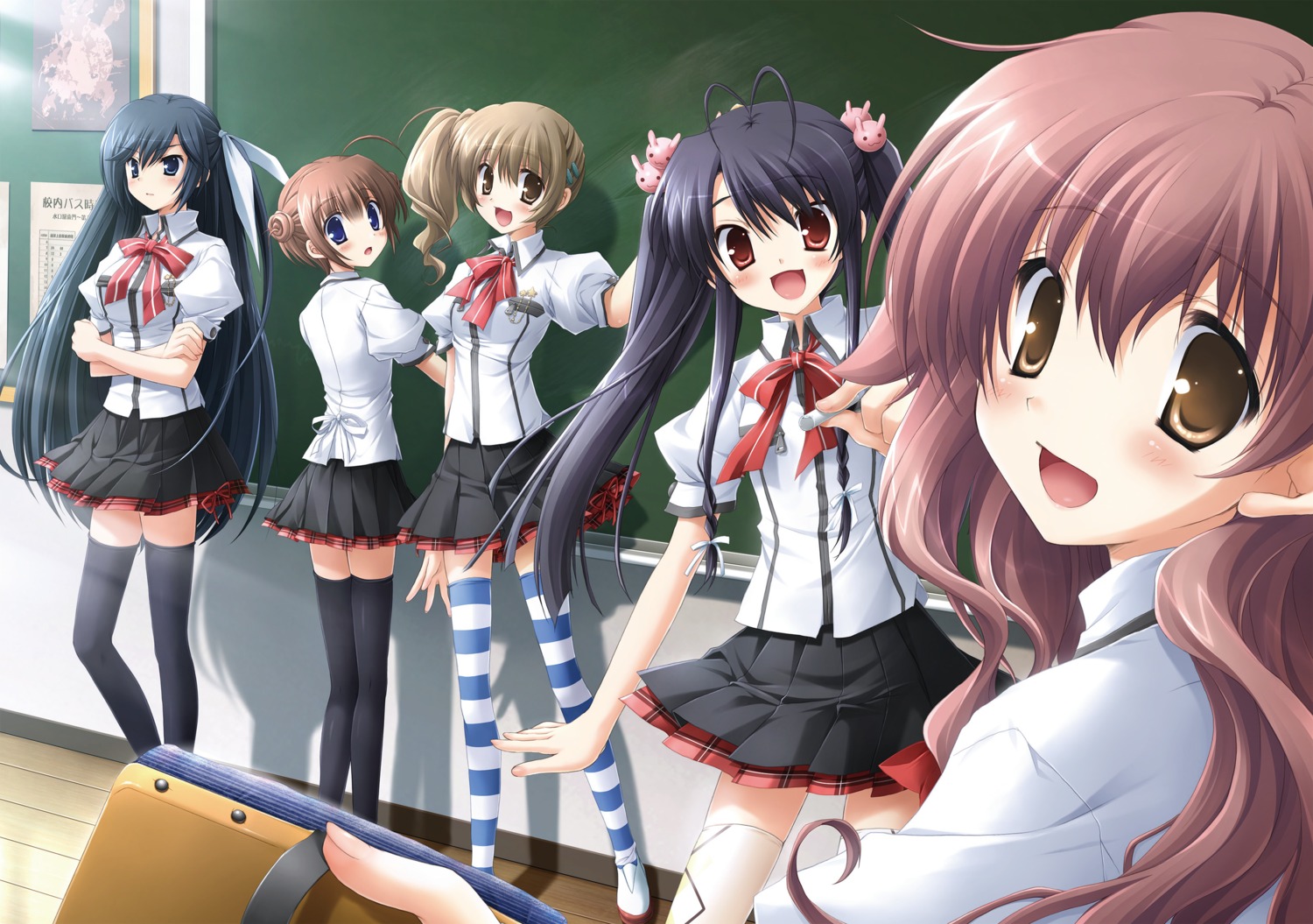 digital_version, hinata_haruka, hosaka_hina, hulotte, ikegami_akane, makiya_sumika, seifuku, takamizawa_saran