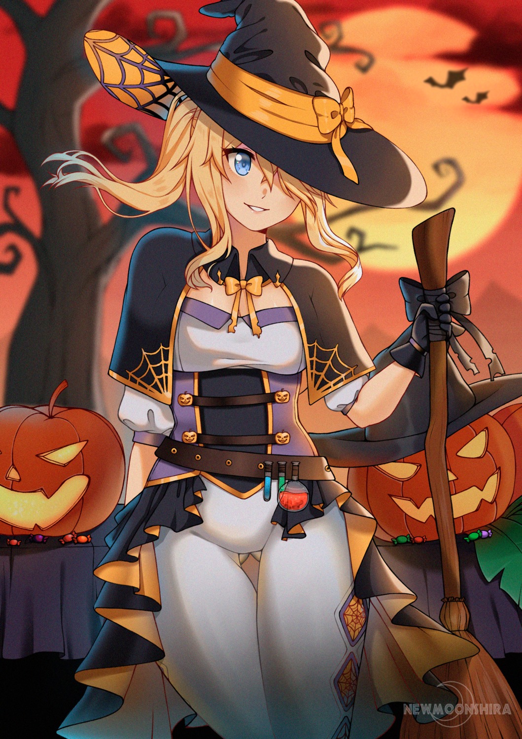 genshin_impact, halloween, jean_gunnhildr, newmoonshira, witch