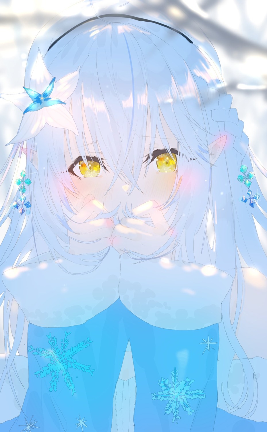 elf, hololive, pointy_ears, sumiya_sakise, yukihana_lamy