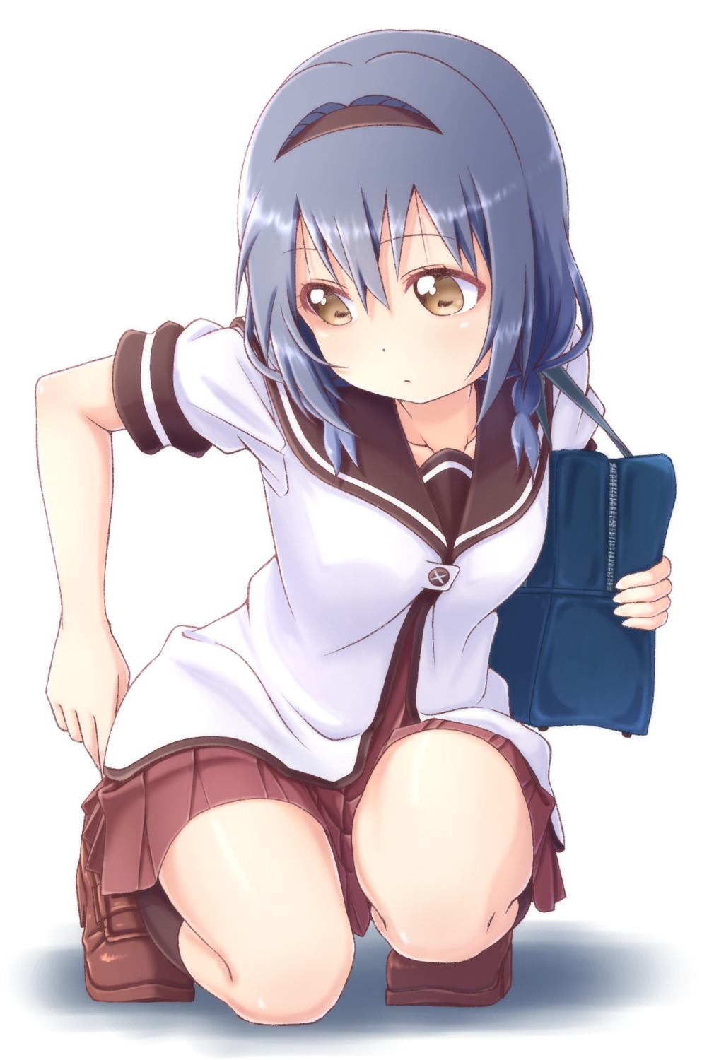 furutani_himawari, pontasu, seifuku, skirt_lift, yuru_yuri