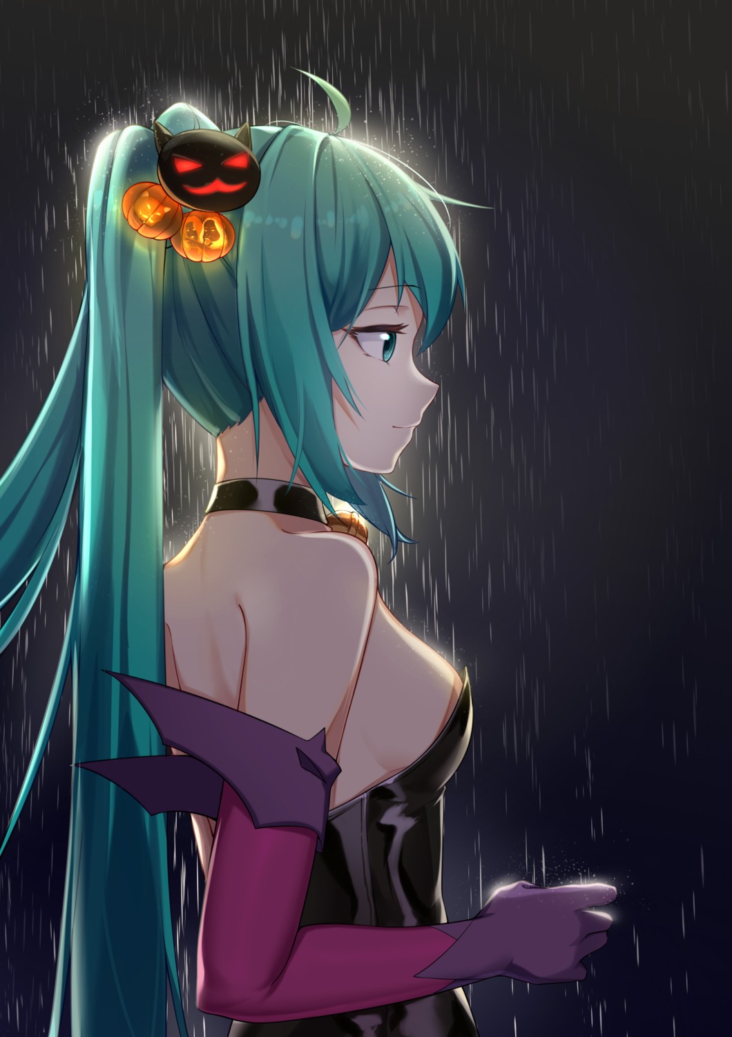 halloween, hatsune_miku, no_bra, vocaloid, zuiai_gongzhu_dianxia