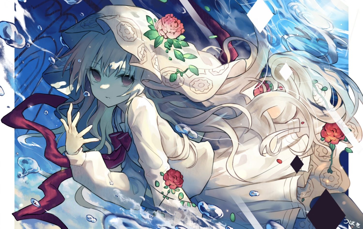 arcaea, hikari_(arcaea), tsubaki_(yi)